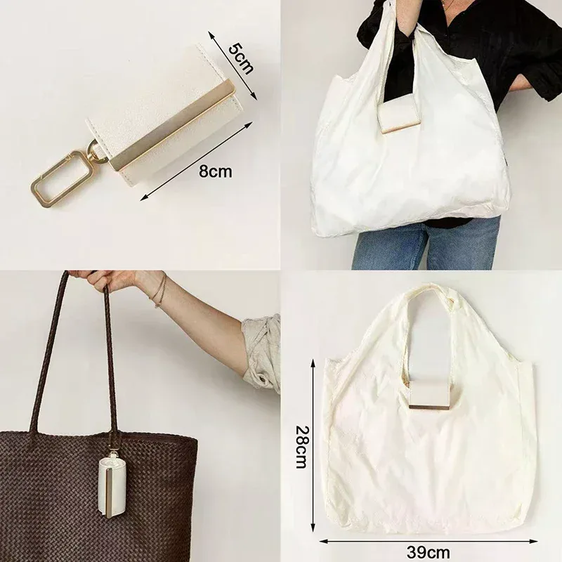 sac de rangement élégant pour accessoires et porte-clés de voyage, sac de courses pratique et écologique de grande capacité