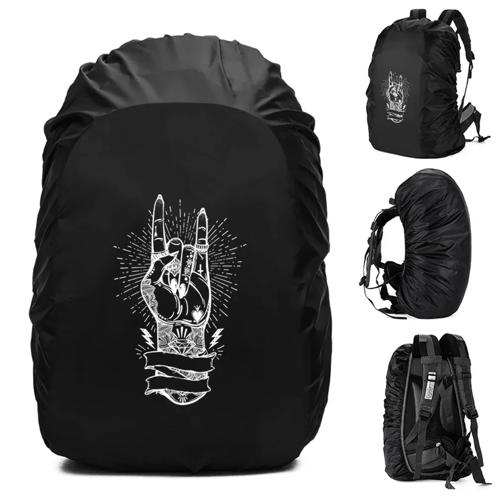 sac à dos imperméable pour homme, housse de pluie, sport de plein air, cyclisme de nuit, housse de pluie légère, sac de sécurité, camping, randonnée, 20l-75l