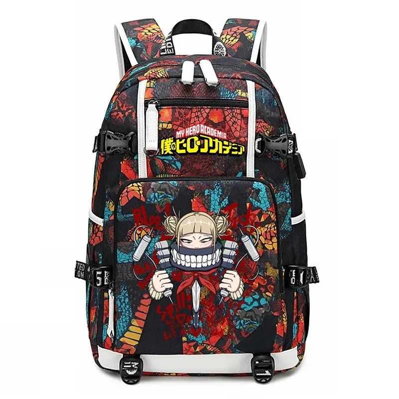 sac à dos d'école imprimé my hero academia, sac à dos unisexe de grande capacité pour garçons et filles, sac à dos de voyage décontracté