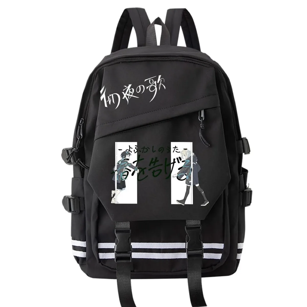sac à dos call of the night nazuna nanakusa yamori kō cartable d'étudiant de dessin animé, sac à dos de voyage de grande capacité pour adolescents