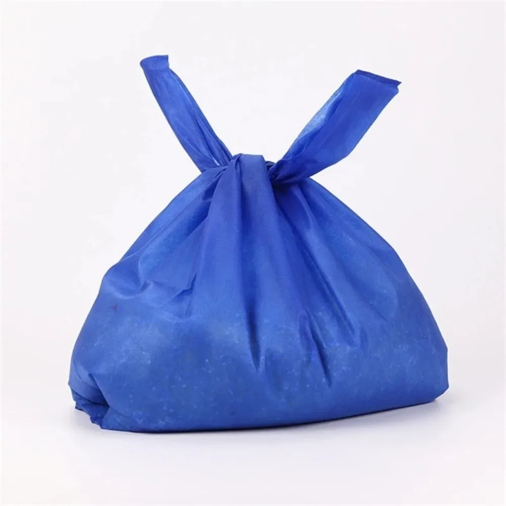 Sac de courses non tissé de couleur unie, sac fourre-tout Portable de grande capacité, réutilisable, pratique, épais, écologique, 50 pièces
