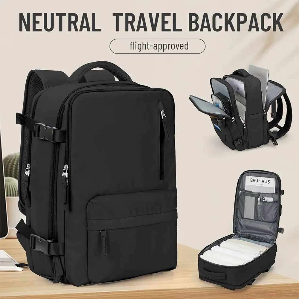 sac à dos de voyage en nylon de haute qualité pour femmes, grande capacité, sacs à dos de cabine pour ryanair, sac à dos pour ordinateur portable d'affaires pour hommes.