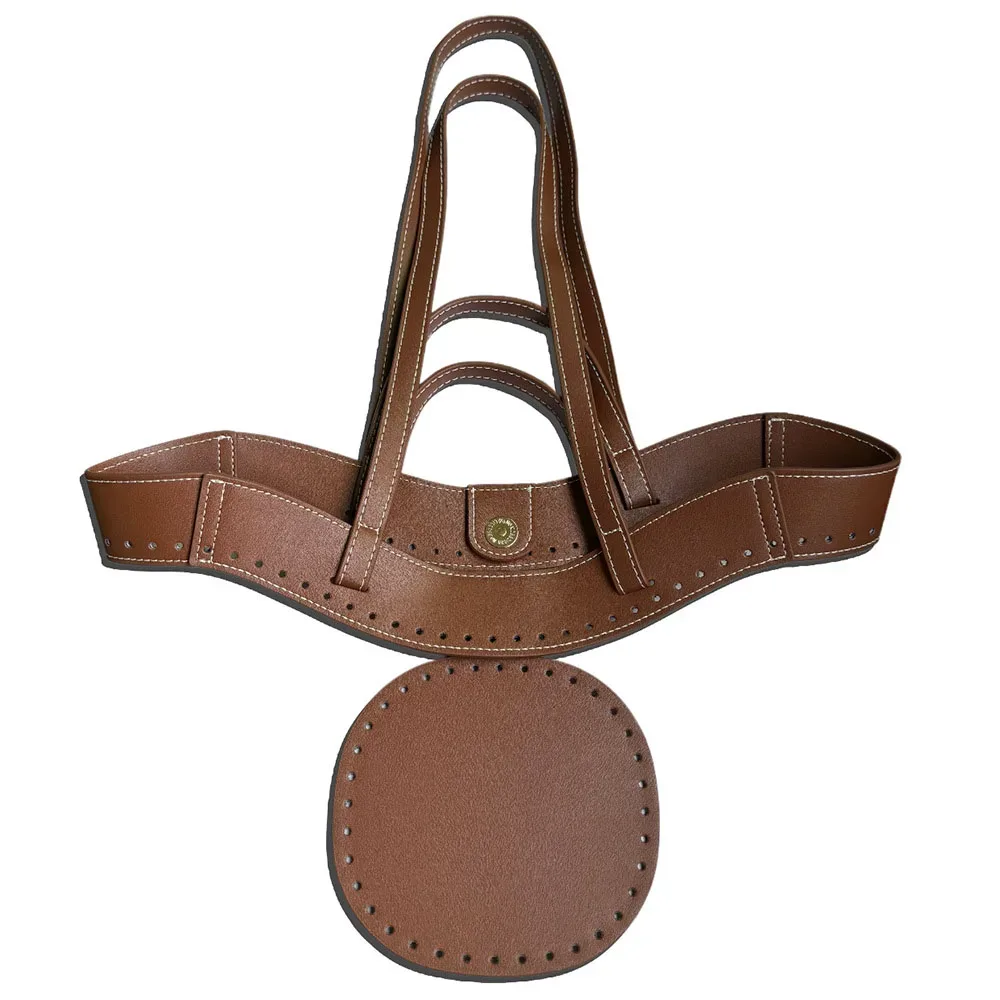 accessoires de fabrication de sacs fourre-tout tissés pour femmes, kit de crochet et tricot pour sac de plage en paille, poignées à coudre pour sac à bandoulière diy