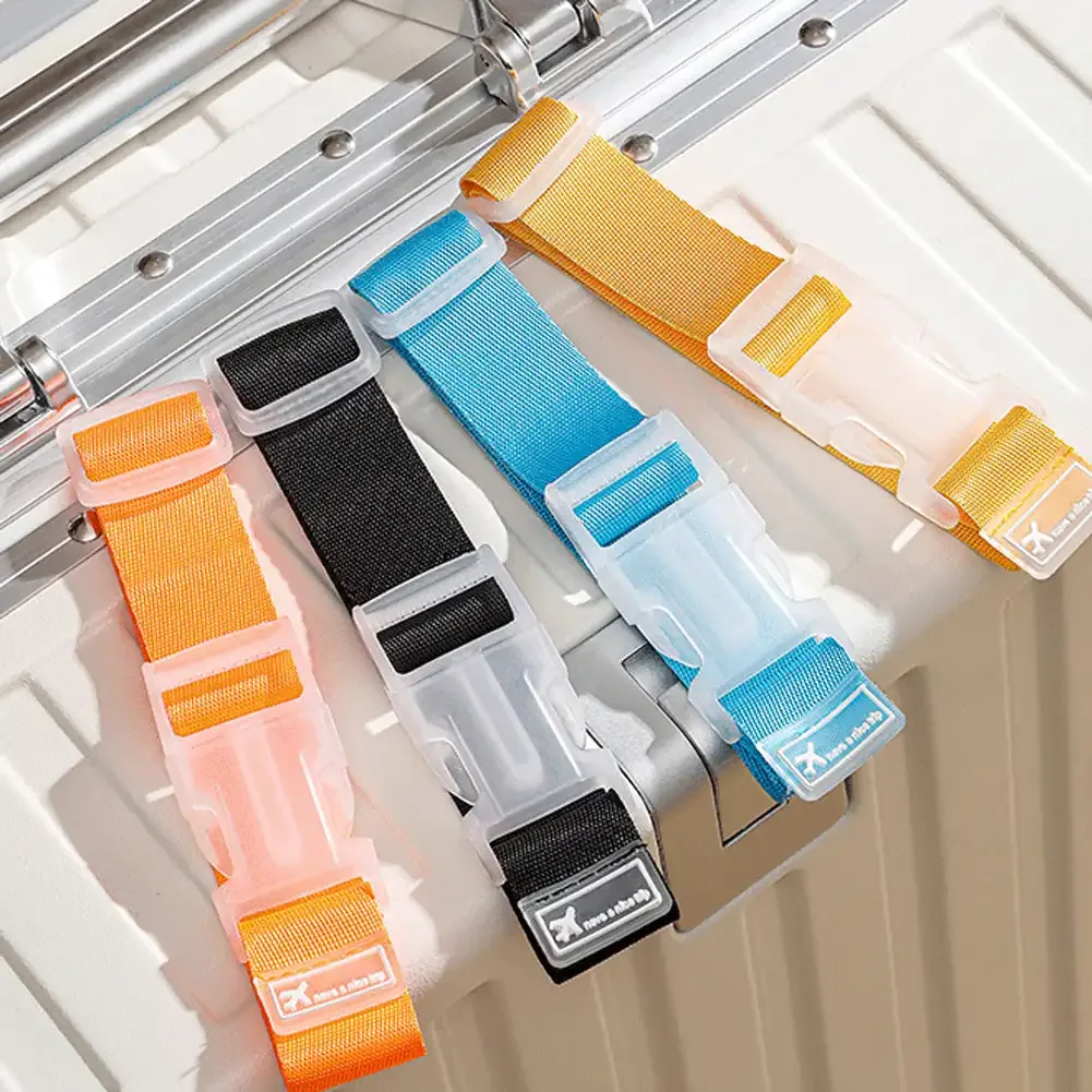 sangles de bagages réglables en nylon pour valises, clip à ressort en métal, ceinture de bagage environnemental pour sacs à main, vêtements de brouette