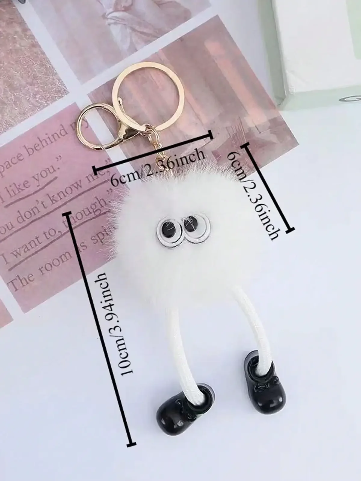 porte-clés en peluche mignon pour femmes, sacs à dos, sac kawaii moelleux, pendentif à breloque, coquette y2k, cadeau pour femmes et filles, accessoires de sac