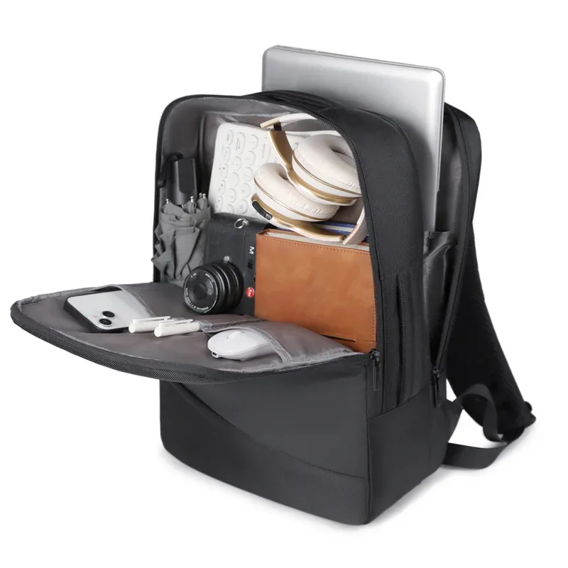 sac à dos décontracté et imperméable pour ordinateur portable 14 pouces avec chargement usb rapide, sac à dos de grande capacité pour hommes et femmes