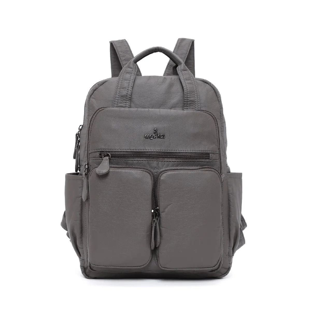 grand sac d'école pour femmes, couleur unie, multi-poches, mode voyage, grand sac à dos pour la rentrée scolaire