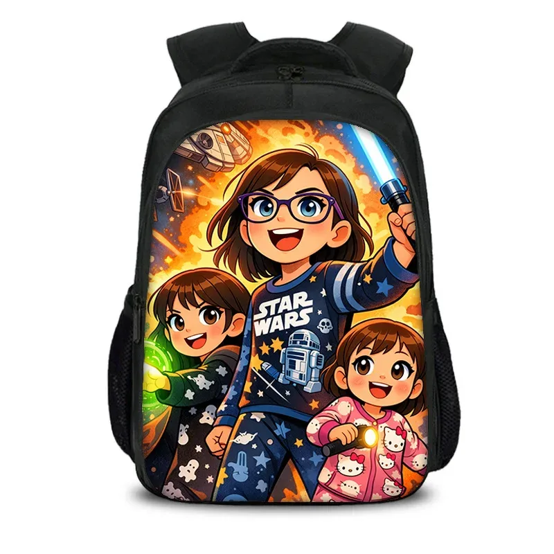 sac à dos star wars à double couche, style film, imprimé jeu, pour étudiants, garçons et filles, nouveau, à la mode et polyvalent