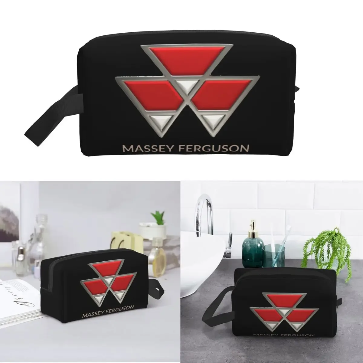Trousse de Maquillage 2025 Massey Ferguson – Organisateur Cosmétique, Trousse de Toilette, Trousse de Maquillage pour Femme, Trousse à Crayons de Beauté