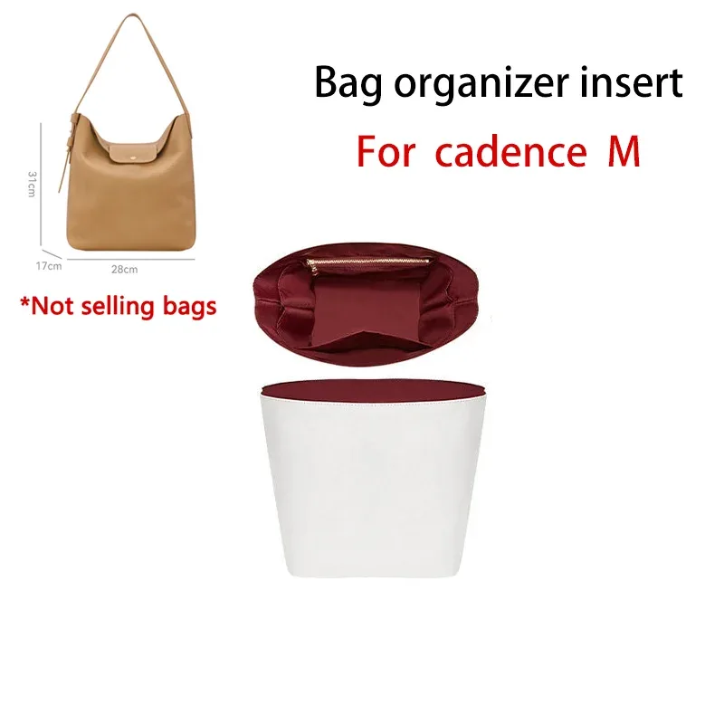 organisateur de sac pour le cadence longchamp – insert imperméable et durable pour sac à main, support de rangement, accessoires de modification intérieure