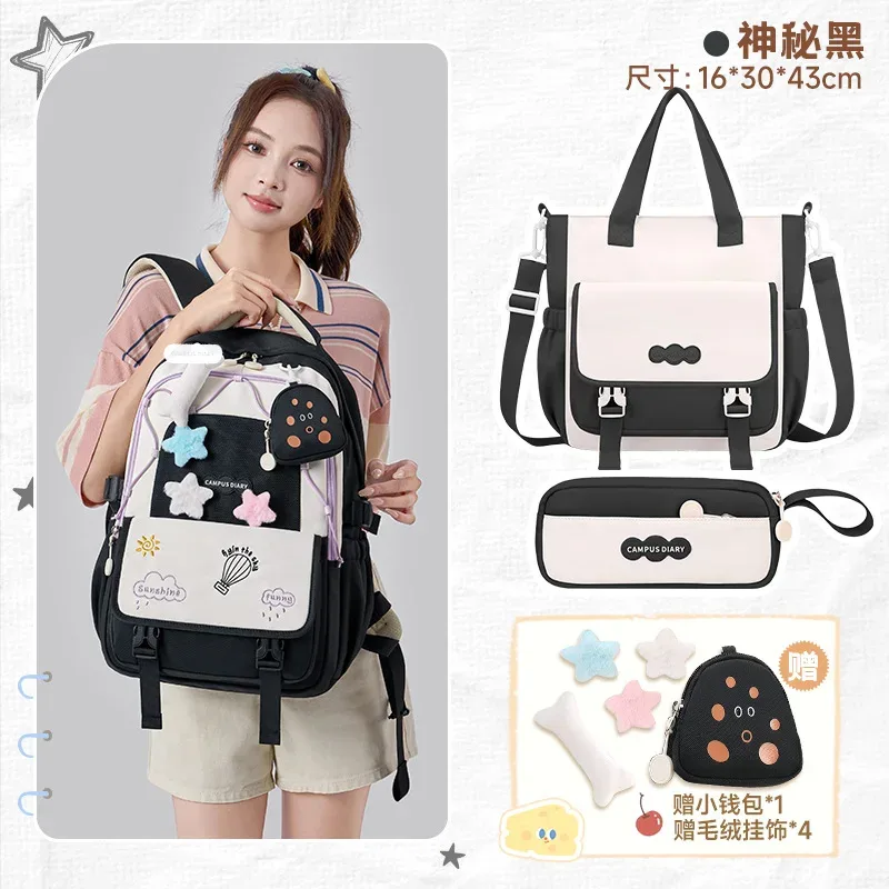 sac à dos scolaire tendance pour filles, sacs d'école pour adolescentes, sac à dos pour ordinateur portable, sac à dos de voyage décontracté, sac à livres, cartable pour enfants, imperméable
