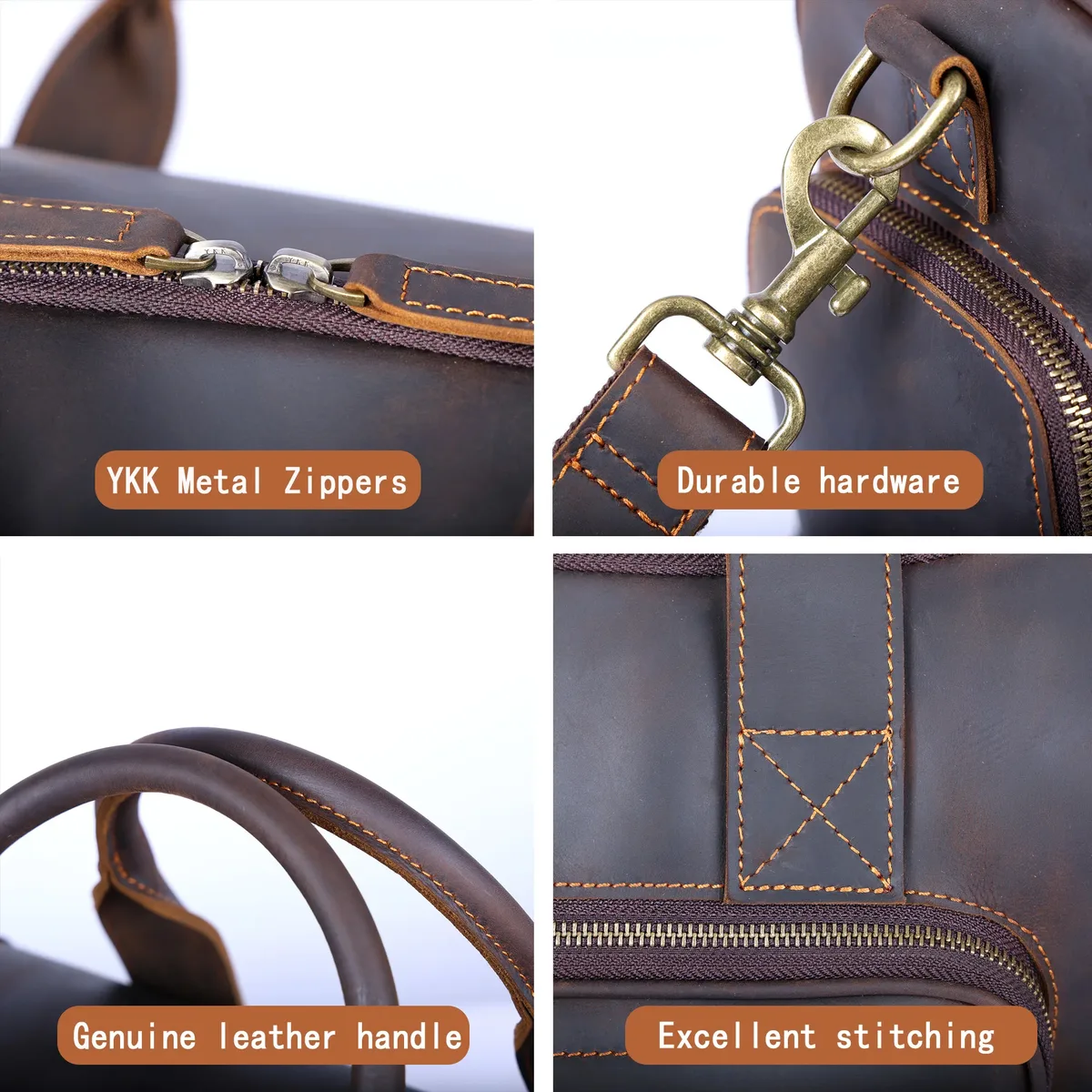 s.worker vintage sac de voyage en cuir véritable crazy horse cuir de vachette sac polochon sac de week-end pour hommes sac de sport bagage à main