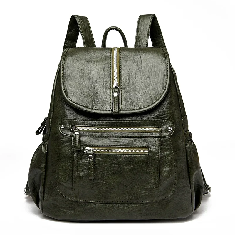 sac à dos de luxe en cuir group pour femme, décontracté, à la mode, grande capacité, voyage, qualité, peau de vache