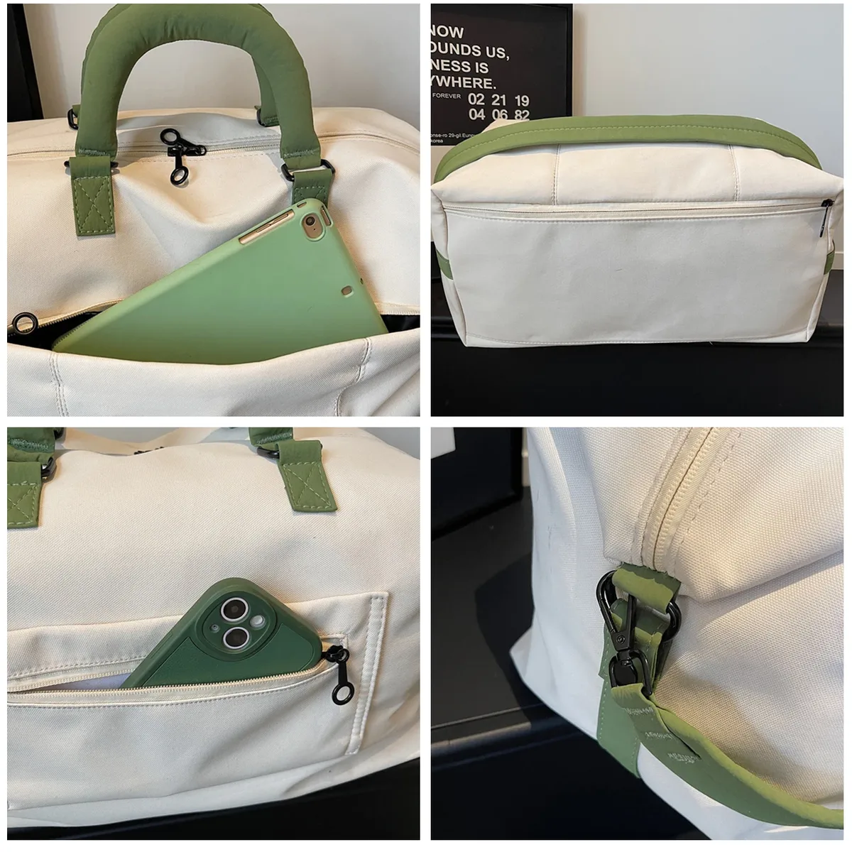 sac de sport en toile personnalisé avec logo, sac à bandoulière pour femme, sac de yoga, sac de voyage, nom personnalisé imprimé