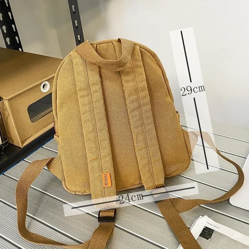 petit sac à dos vintage en toile, simple, unisexe, pour femmes et hommes, pour adolescentes, jeunes dames, couleur unie, mini, nouvelle collection 2022