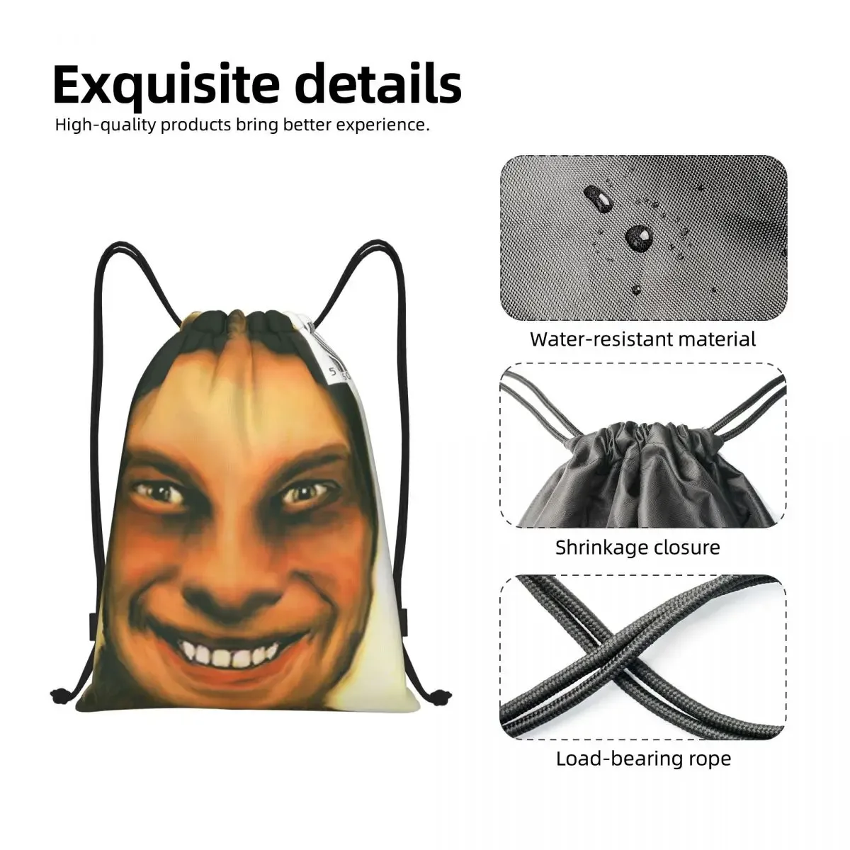 aphex-sac à dos personnalisé à double proximité pour femme et homme, sacoche pliable de dehors, de gym, de musique électronique britannique, de shopping pour artiste