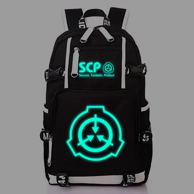 scp-sac à dos avec usb pour étudiants, cartable de voyage