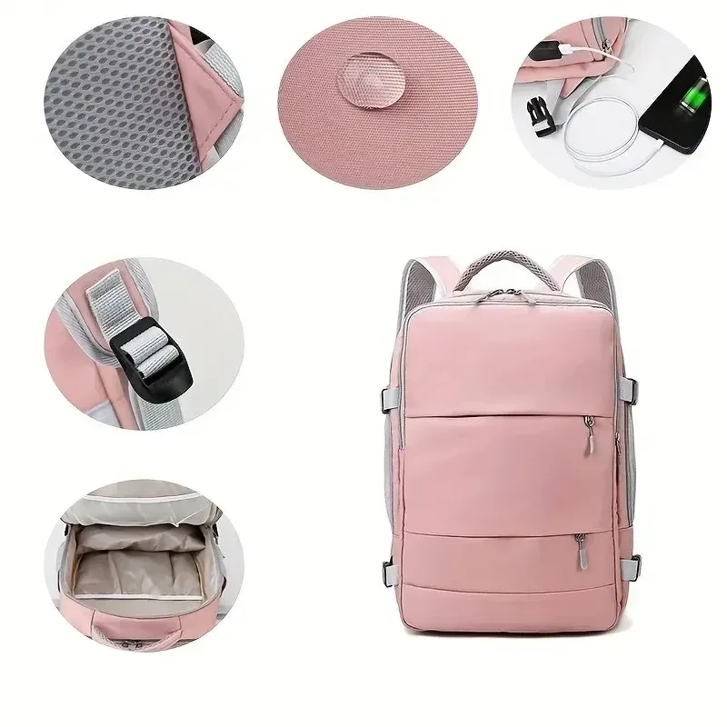 sac à dos multifonction de voyage de grande capacité pour femmes, avec rangement de chaussures, multicouche, séparation sèche et humide, étanche