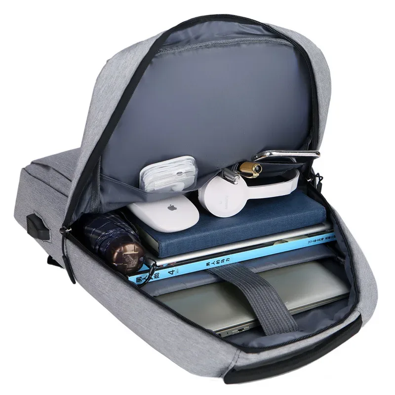 sac à dos d'affaires pour hommes, sac d'école décontracté pour étudiants, sac d'ordinateur étanche, sac de sport, sac de voyage 16 pouces avec port de chargement usb