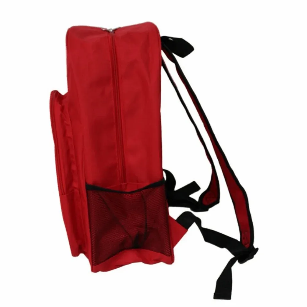 Sac à dos médical d'urgence vide, anti-rayures, rouge, sacs de sauvetage d'extérieur, sacs de traumatologie imperméables en nylon pour premiers intervenants