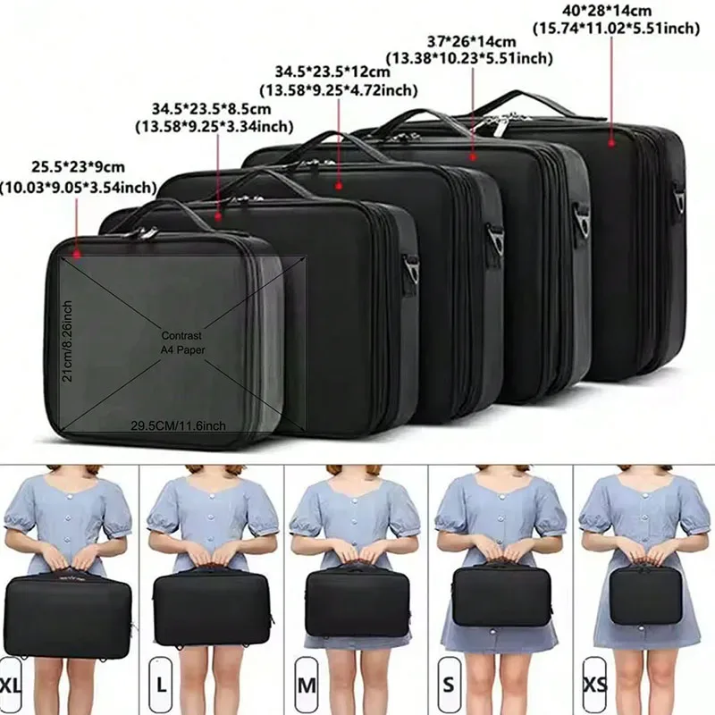Nouvelle trousse de maquillage Oxford pour femmes, étanche, grande capacité, trousse de voyage pour cosmétiques, trousse de maquillage professionnelle complète pour artistes, pour femmes