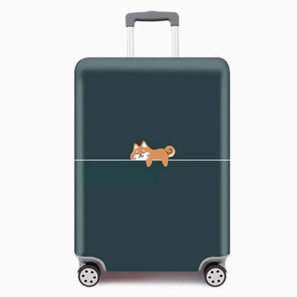 housse de protection anti-rayures pour bagages, anti-poussière, antivol, housse de valise durable avec motif animal mignon, accessoires de voyage