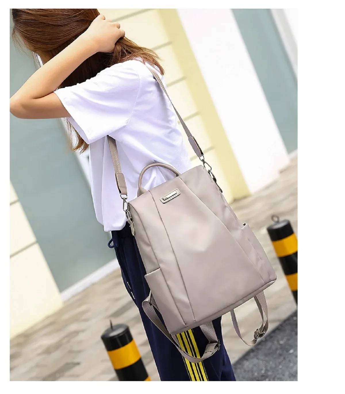 sac à dos de voyage oxford antivol pour femme, sac de grande capacité, style décontracté, mode coréenne, sac à dos multifonction, solide