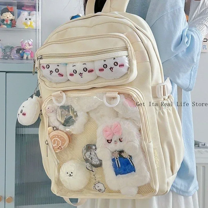 italife grand anime ita sac à dos avec insérer femmes kawaii clair haute capacité itabag pour les filles grand sac à dos retour à l'école h260