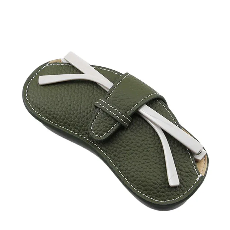 étui à lunettes en cuir véritable personnalisé, sac à lunettes portable pour myopie, sac de rangement pour lunettes de soleil, housse de protection simple, mode gratuite