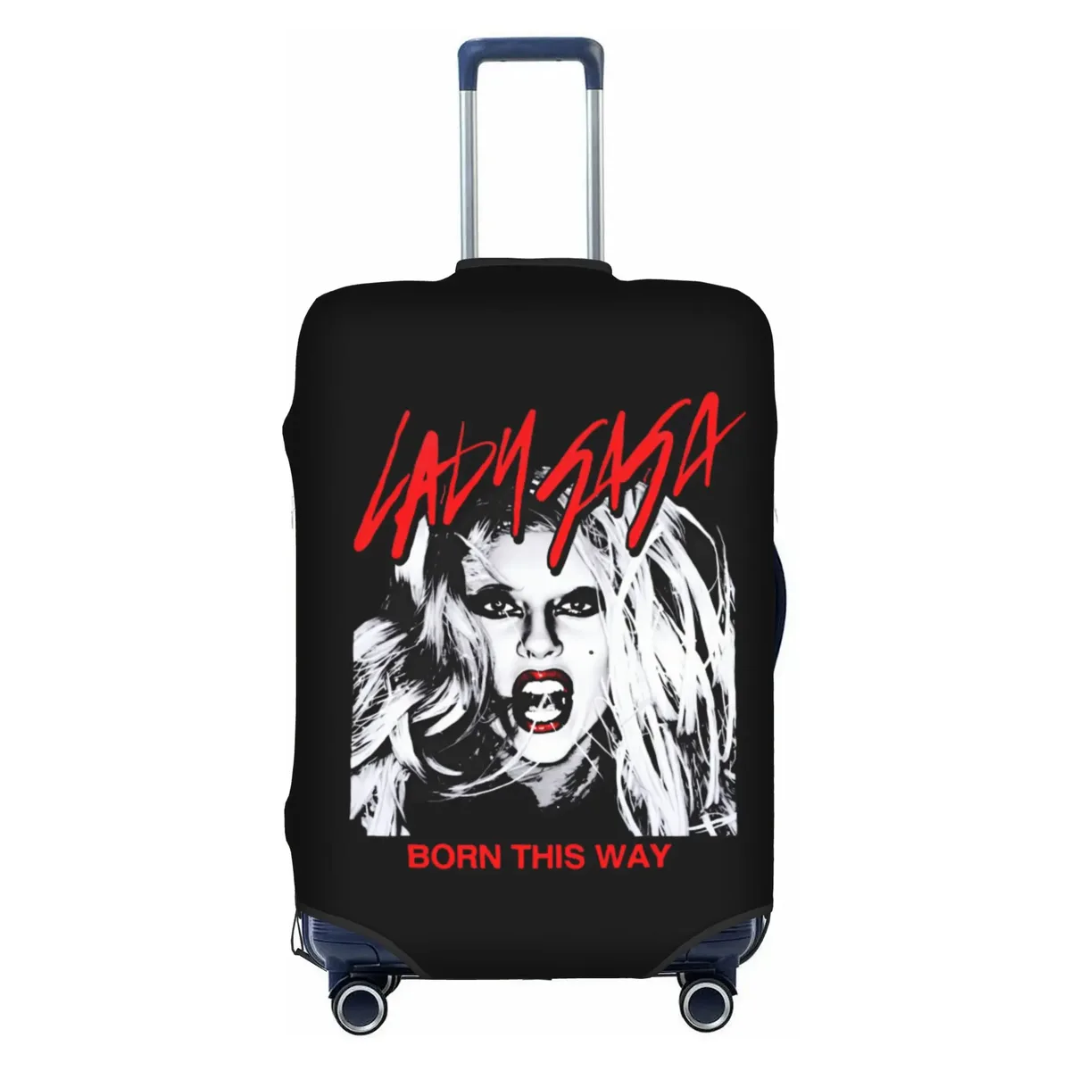 housse de valise élastique de voyage american singer l-lady g-gaga, protection pour valise adaptée aux bagages de 18 à 32 pouces