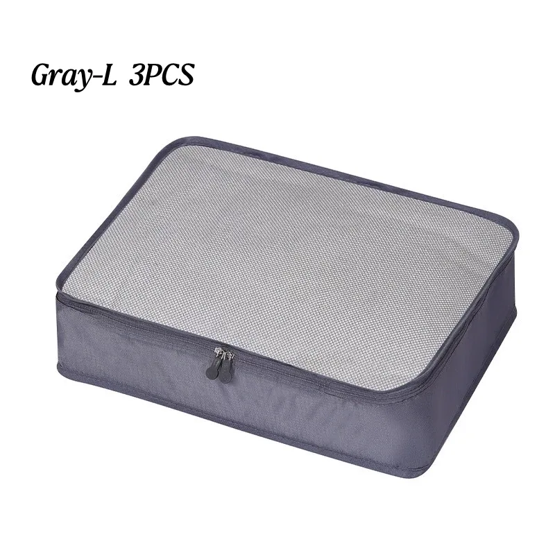 sac de rangement de voyage multifonction compressible, 1/3 pièces, sac de rangement de voyage étanche, organisateur de bagages portable, 3 tailles s m l