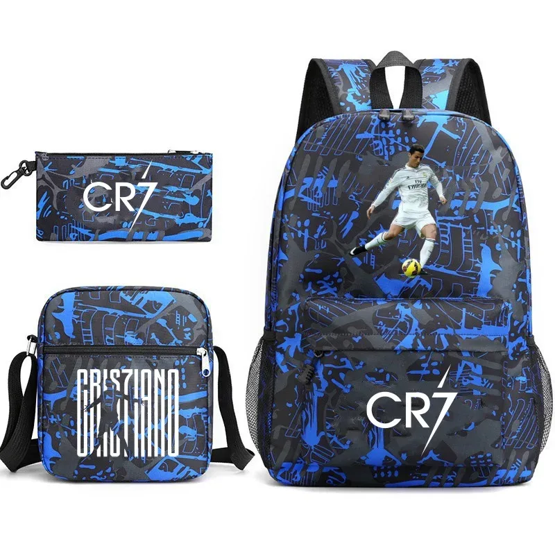 sac à dos imprimé cr7, sac à dos de sport, de football, décontracté, pour femmes et hommes, sacs d'école pour ordinateur portable, sacs d'école harajuku, sacs de voyage pour femmes et hommes
