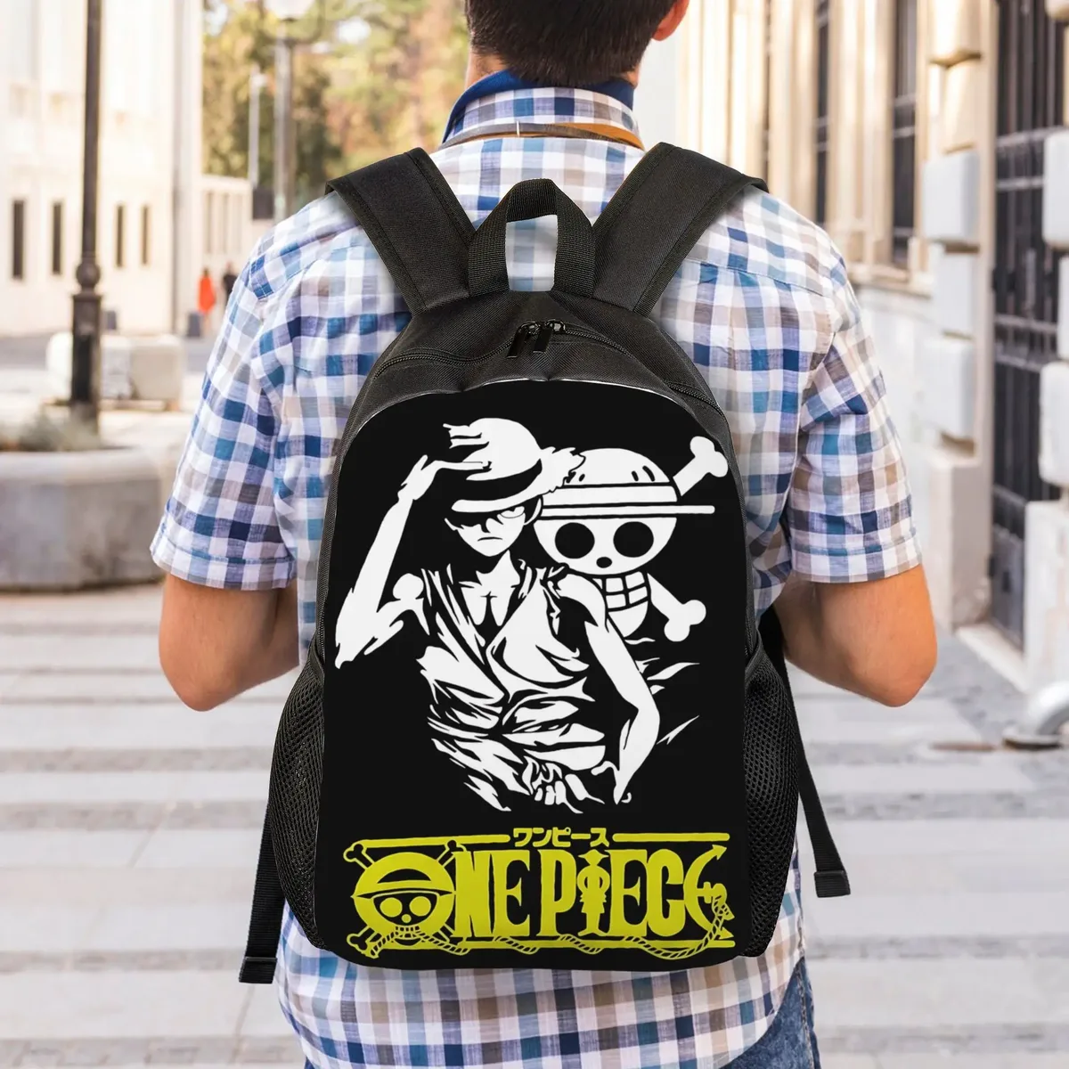 sacs à dos tendance one piece anime luffy daypack ita bag mochila super qualité pour le travail sac à dos rétro lavable
