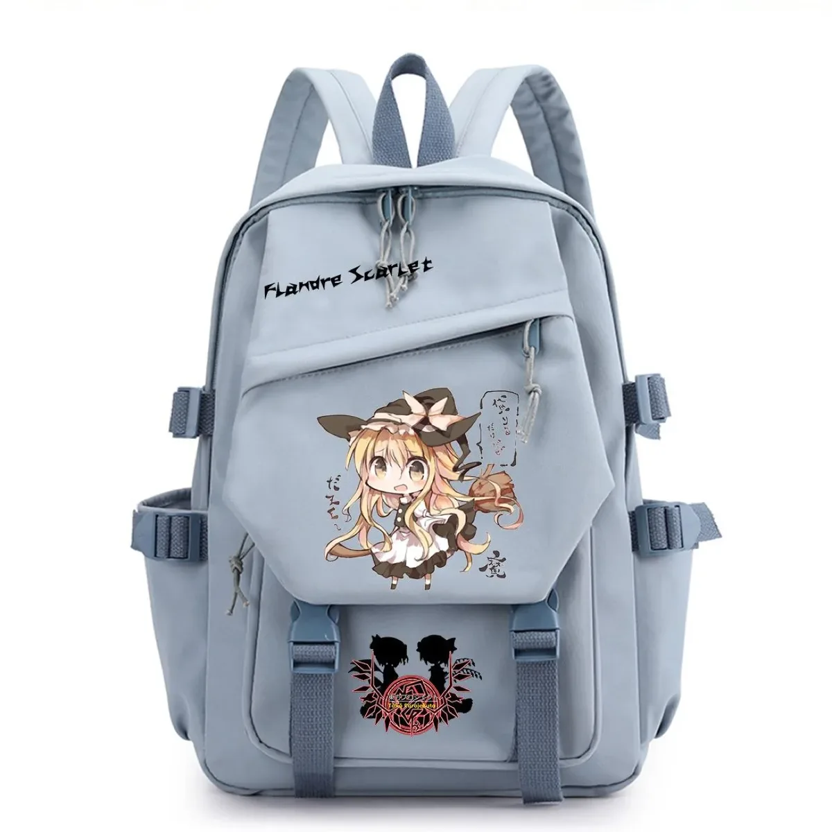 sac à dos touhou project sac à dos de voyage de grande capacité pour étudiants, imprimé dessin animé hakurei reimu kirisame marisa