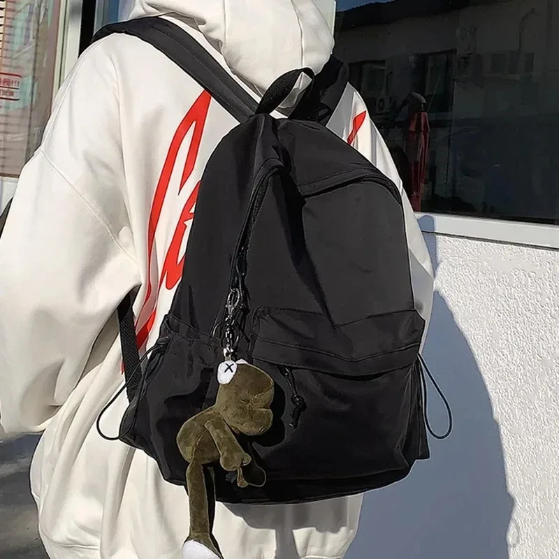 nouveau sac à dos femme mode nouveau sac à dos unisexe grande capacité sac à dos pour ordinateur portable en nylon dame cartable mignon étudiant sac