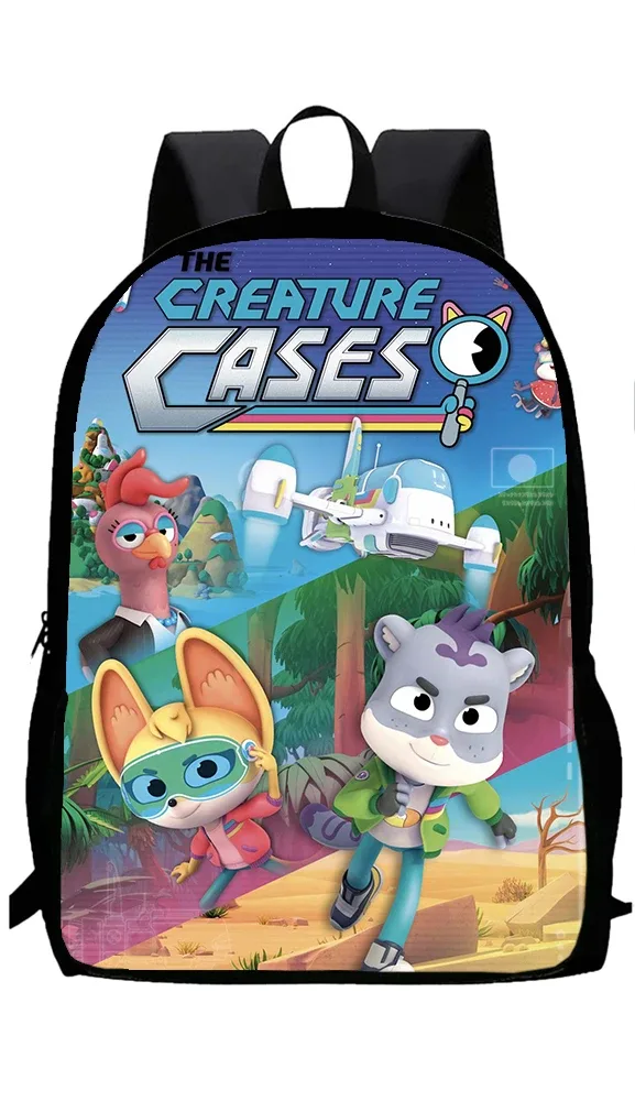 ensemble de 3 pièces de jeu pour enfants, étuis de créature c, sac à dos d'école avec sacs à déjeuner, sacs à crayons, sacs d'école pour garçons et filles, meilleur cadeau