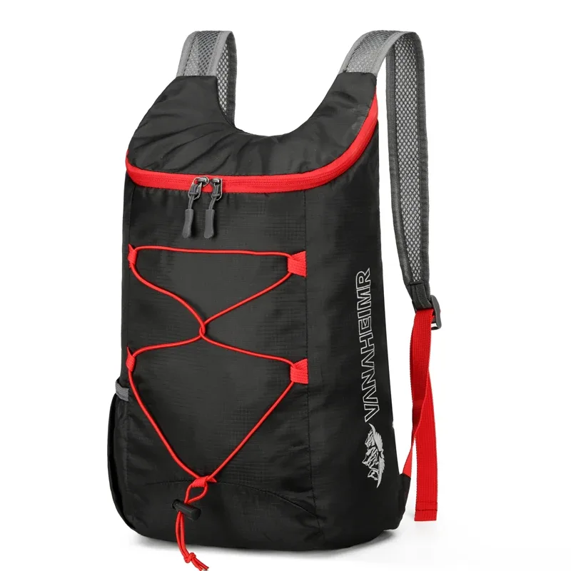 sac à dos pliant d'extérieur 1 pièce, sac de voyage portable ultra-léger avec bretelles réglables, adapté au déplacement et au cyclisme