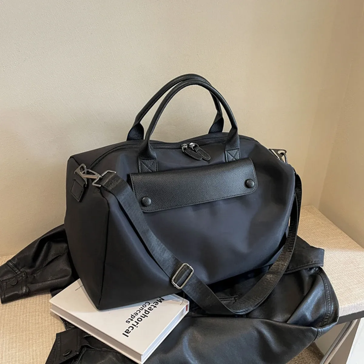 nouveau sac de fitness avec nom personnalisé, sac de voyage portable avec séparation sèche et humide, sac de voyage de grande capacité