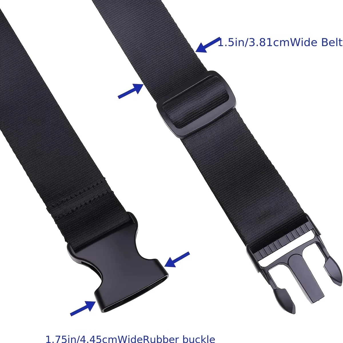 2 sangles de bagage de voyage, ceinture de valise élastique télescopique, sangle de fixation pour valise, sangle à boucle de voyage