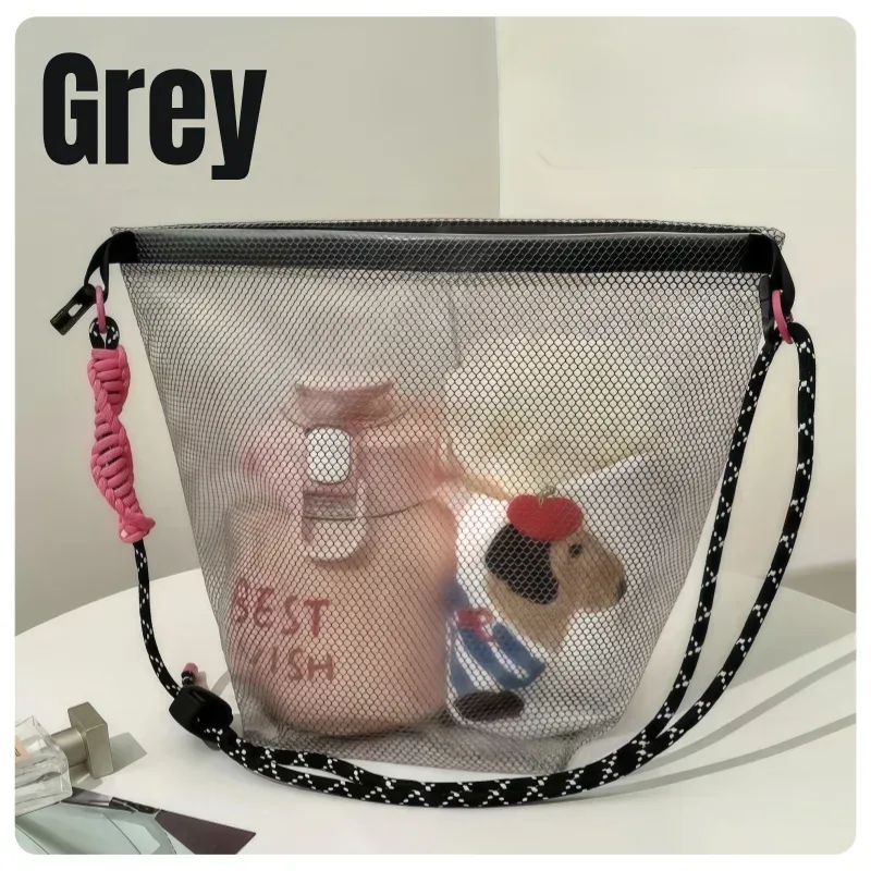 sac de voyage unisexe d'été nouveau pour l'extérieur, grande capacité, pratique, transparent, en plastique, étanche, portable, à bandoulière, pour la plage