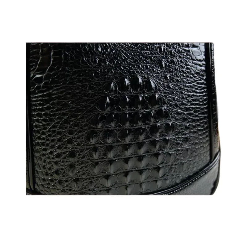 sac à dos de luxe pour ordinateur portable, texture crocodile brillant, sac de voyage de grande capacité, sac à dos d'école durable unisexe