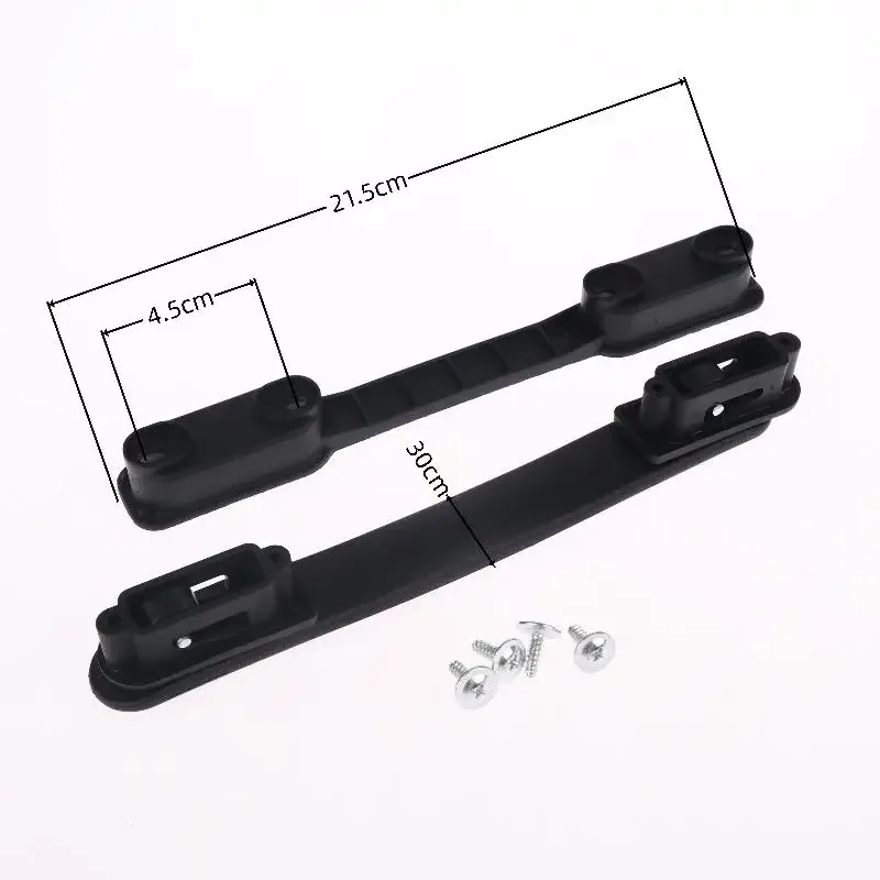 1 ensemble de poignées de remplacement en plastique robuste avec prise en main confortable pour la réparation de valises, accessoire de voyage