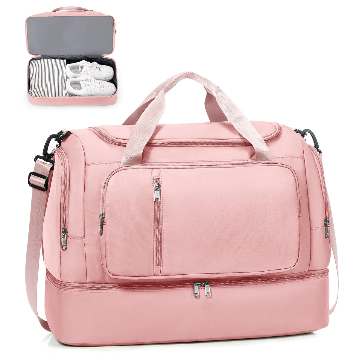 sac de voyage pour hommes et femmes, sac de voyage de grande capacité, sac de week-end extensible, sac à main pour bagages à main, sac de nuit, sac de rangement 