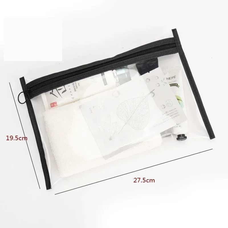 sac à cosmétiques transparent pour femmes, sac de maquillage à fermeture éclair transparente, porte-brosse de maquillage de voyage, organisateur, trousse de toilette, pochette