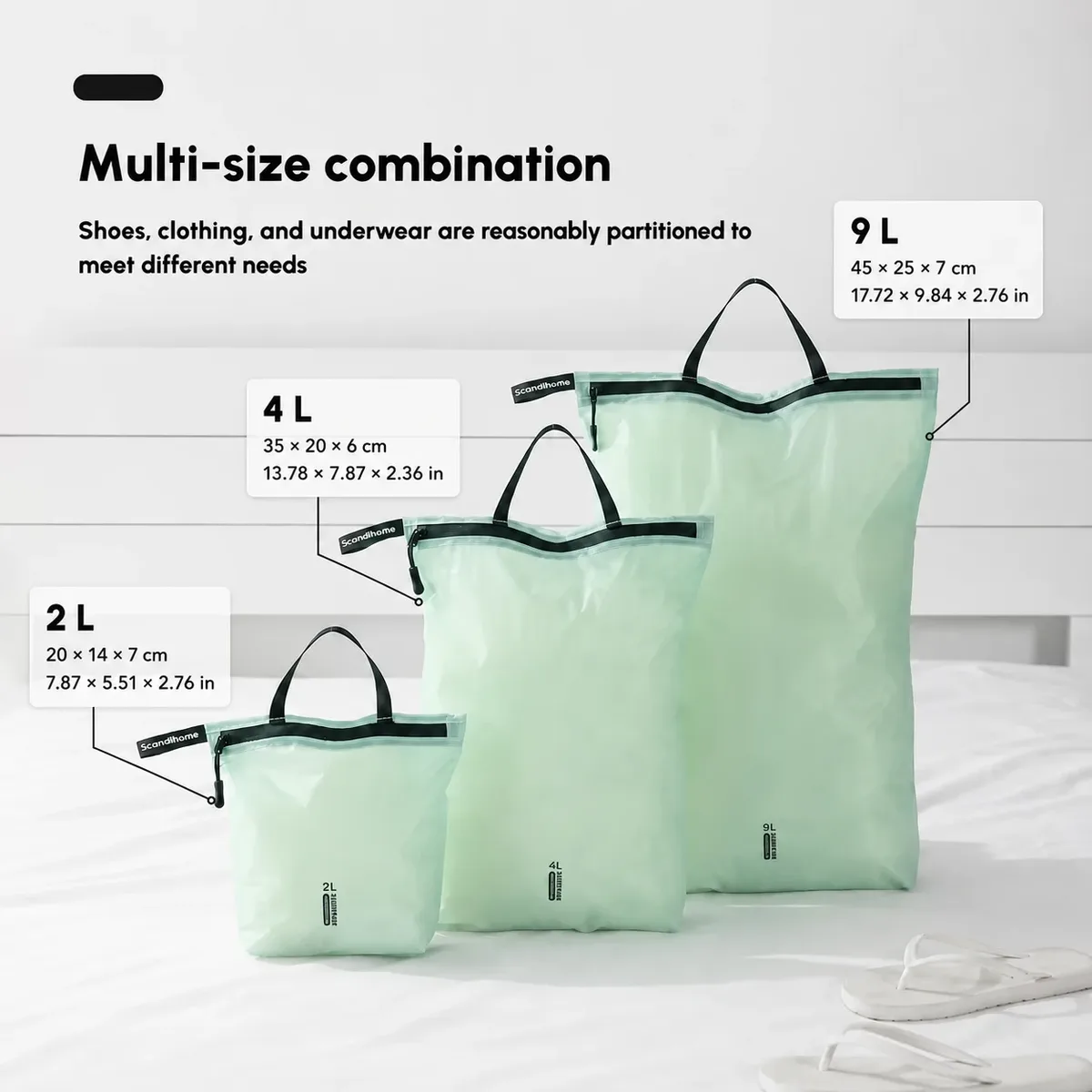 sac à main de voyage étanche, pochette de rangement légère pour vêtements, sac à fermeture éclair pour articles de toilette, chaussettes, sous-vêtements, bagages