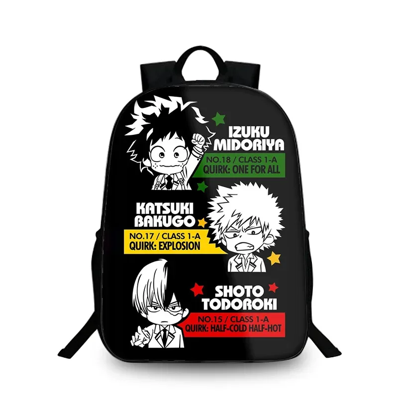 sac à dos my hero academy pour élèves du primaire et du secondaire