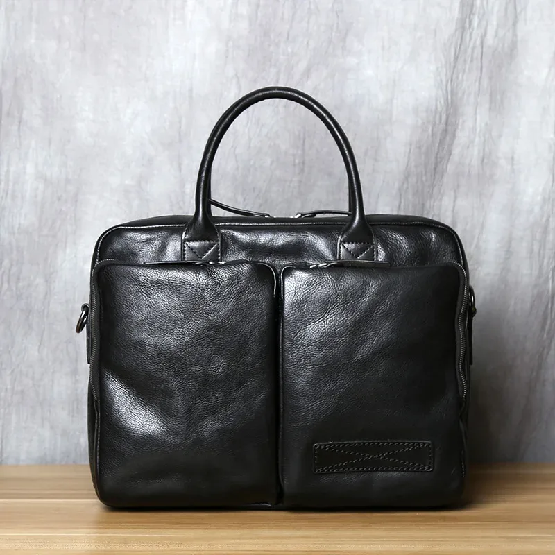 porte-documents en cuir rétro pour hommes, sac à main à couche supérieure en cuir, sacoche à épaule décontractée, sac d'affaires pour ordinateur portable, sac tendance pour hommes, nzpj