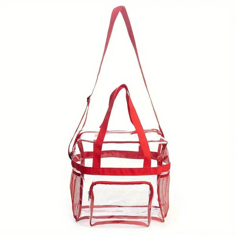 sac de voyage portable en pvc de grande capacité et design transparent pour une organisation et un lavage faciles