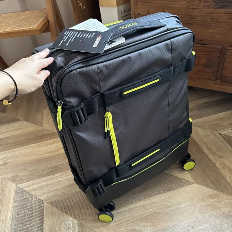 étui à poignée en tissu oxford silencieux ultra-léger, valise étanche à roue pivotante, étui de voyage vérifié de 28 pouces, tendance pour les hommes