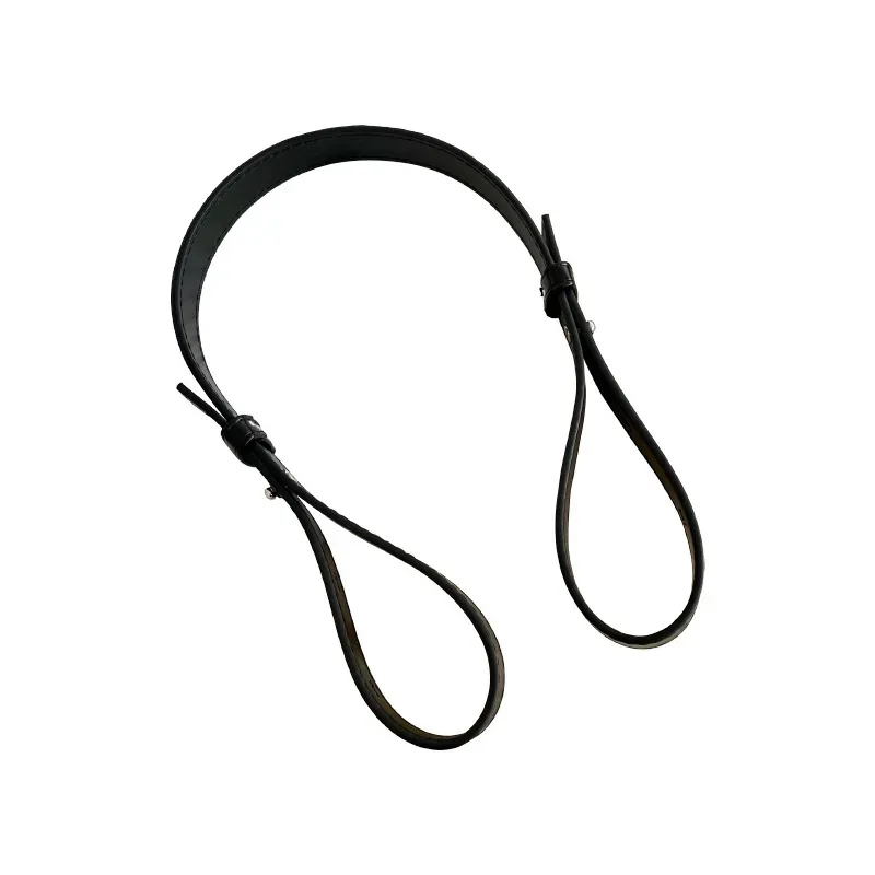 ceinture d'extension de sac à main réglable, conception de niche, ceinture de sac à bandoulière, sangle de sac à main initiée noire, accessoires de sac